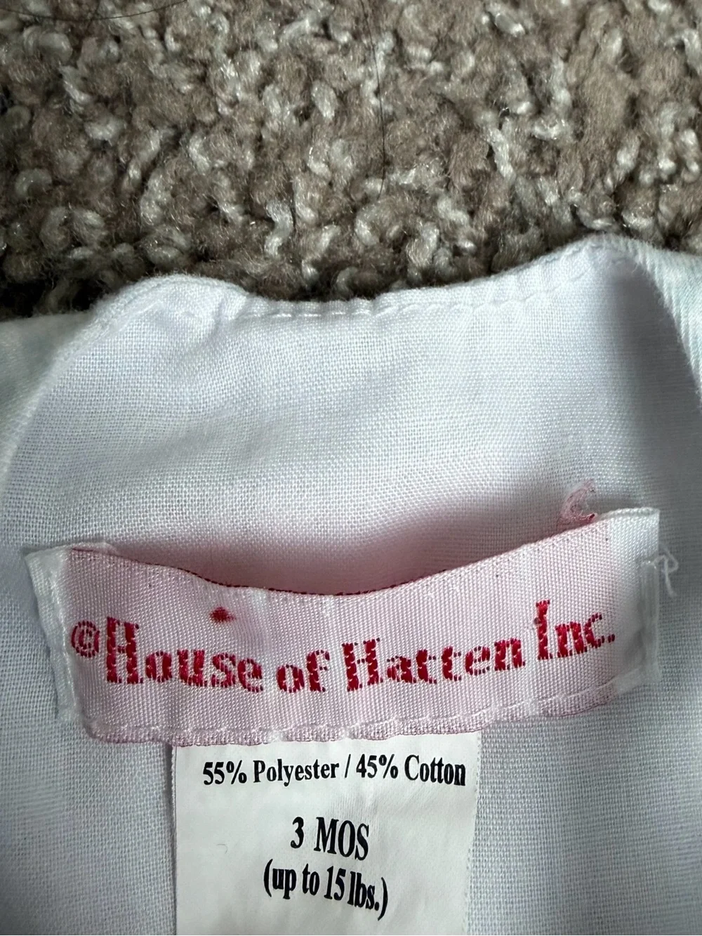 House of Hatten Baby Smocked Horse longalls in Light Blue Size 3 months